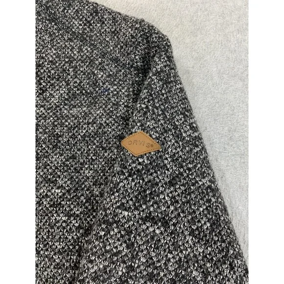 Orvis Sherpa Lined Heavy Quarter Zip Pullover (Men's Large)‎ Gray - Picture 3 of 13